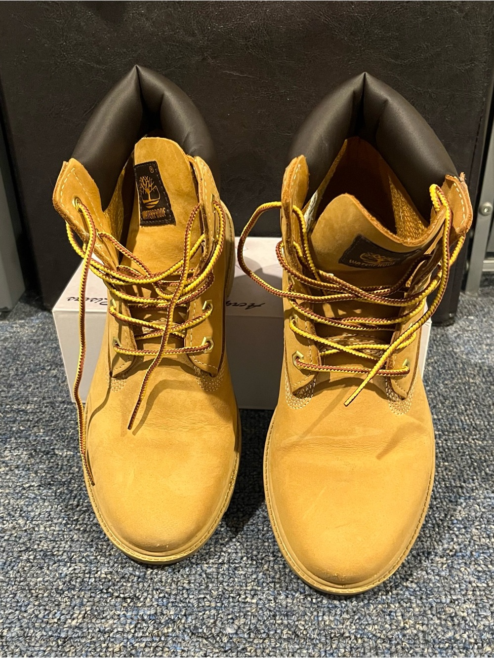 Timberland Wheat Nubuck Lace-Up Kid's Boots